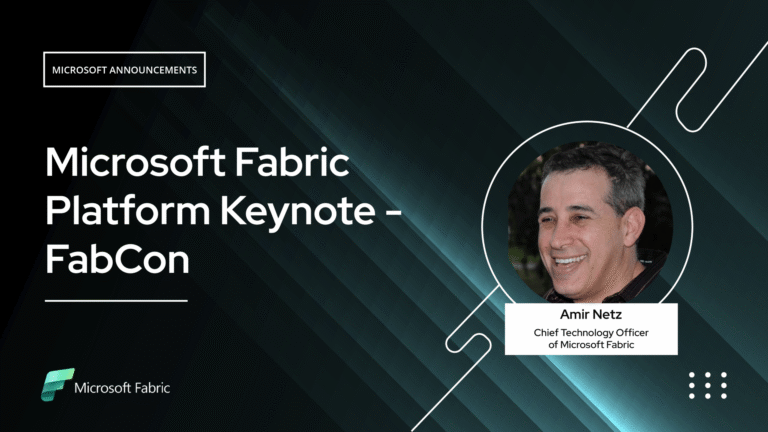 Microsoft FabCon Keynote Amir Netz CTO of Microsoft Fabric
