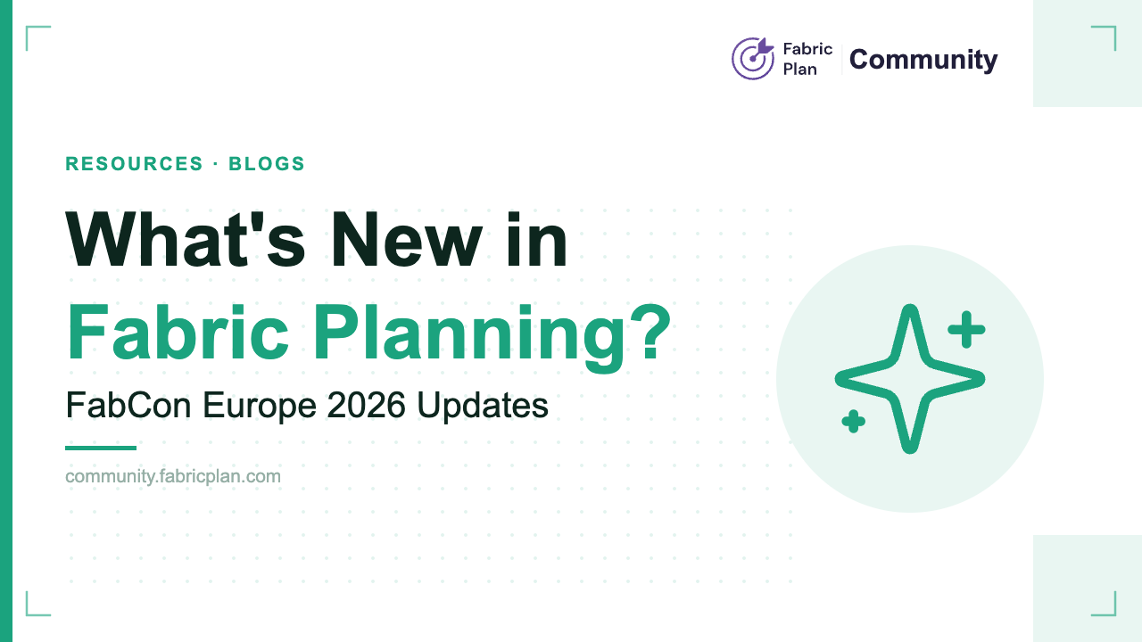 Fabric Planning Community: Forums, Docs & Training